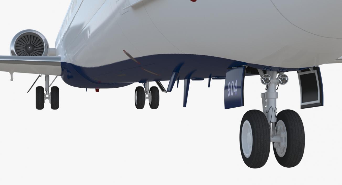 3D model McDonnell Douglas MD90 Delta Rigged