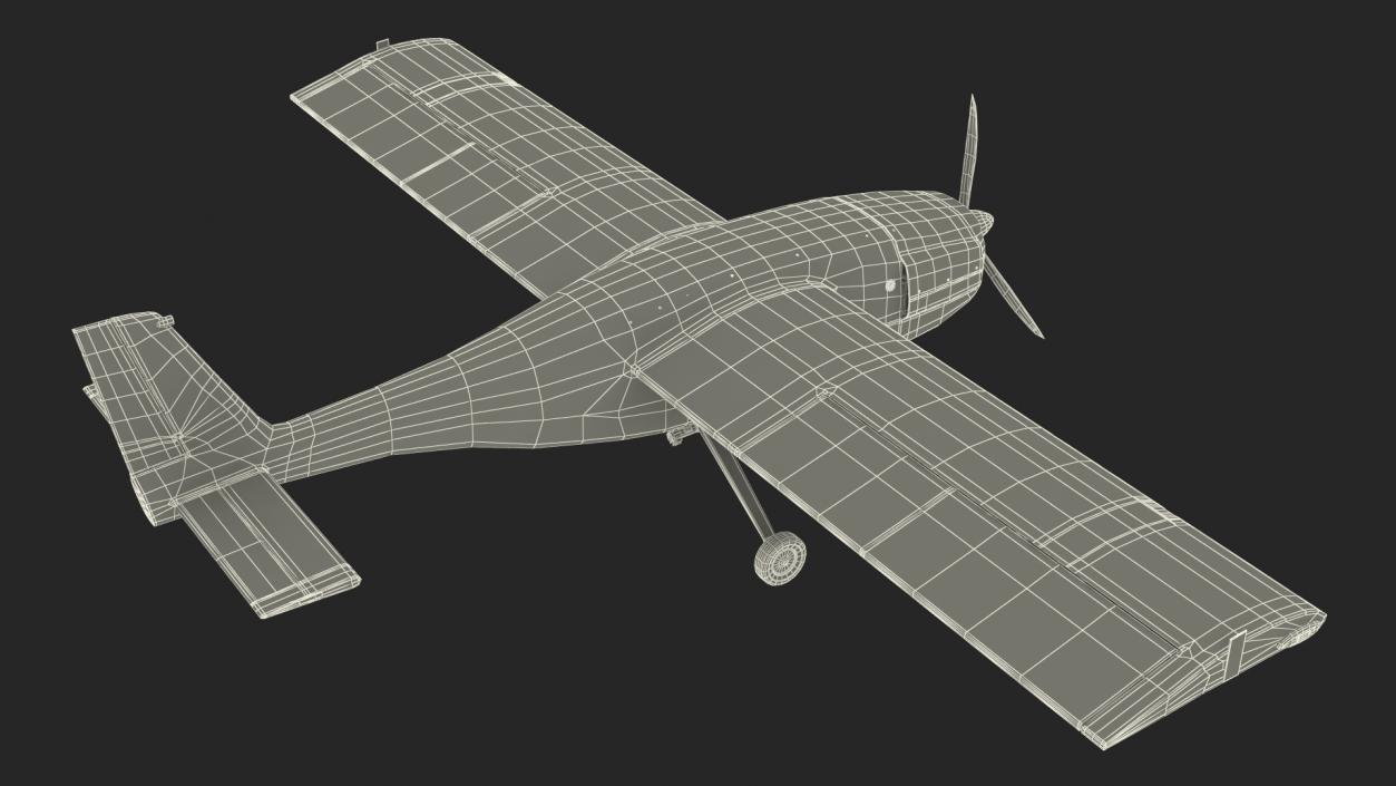 Combat Drone Rigged 3D model