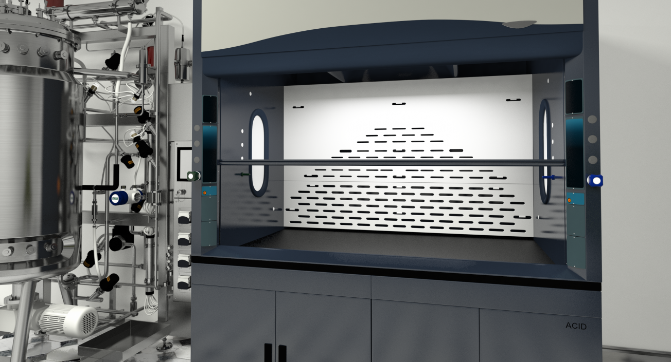 3D model Laboratory Hood