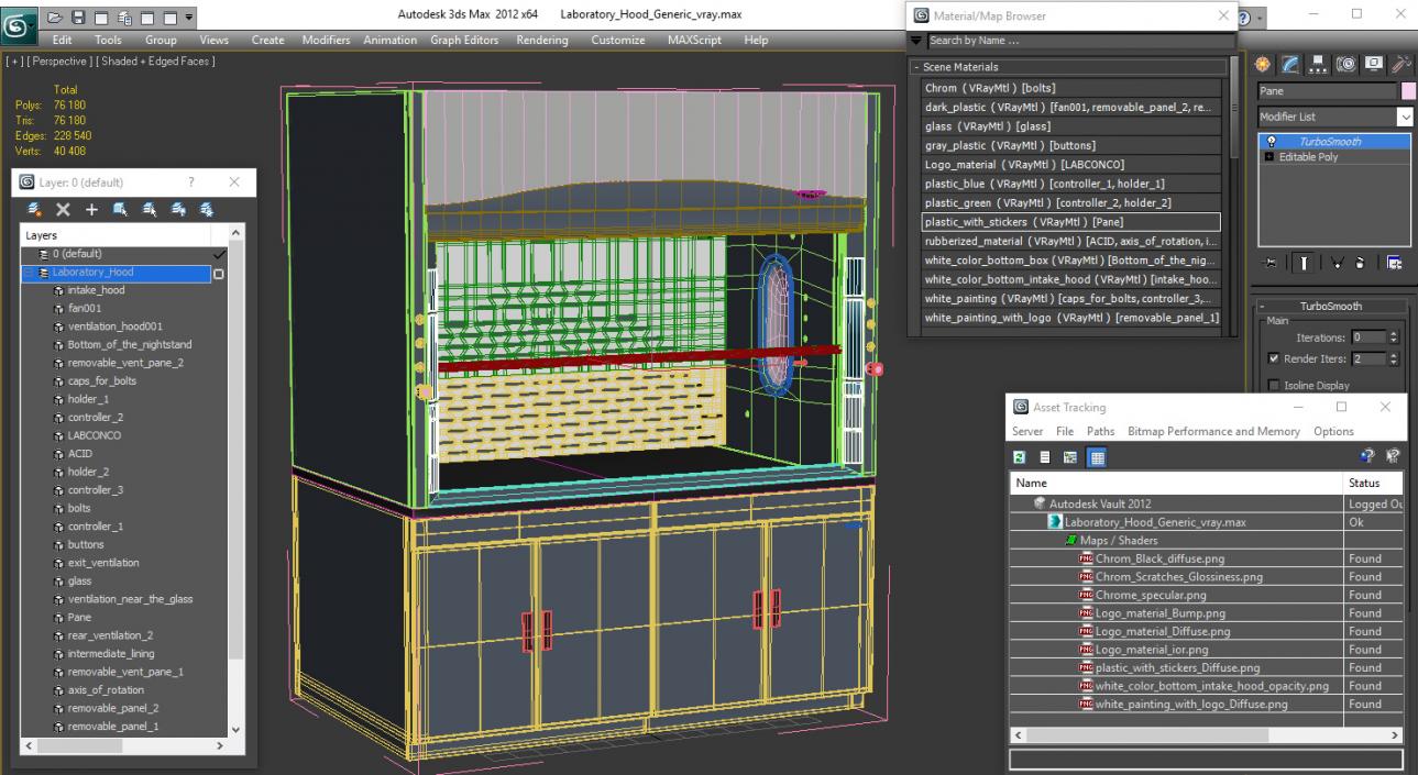 3D model Laboratory Hood