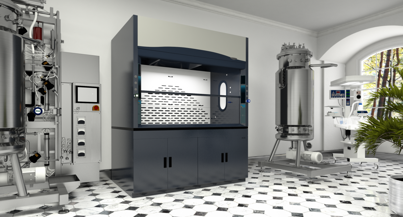 3D model Laboratory Hood