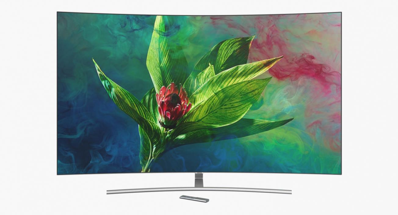 Samsung 65 inch 4K Curved Smart QLED TV 3D model