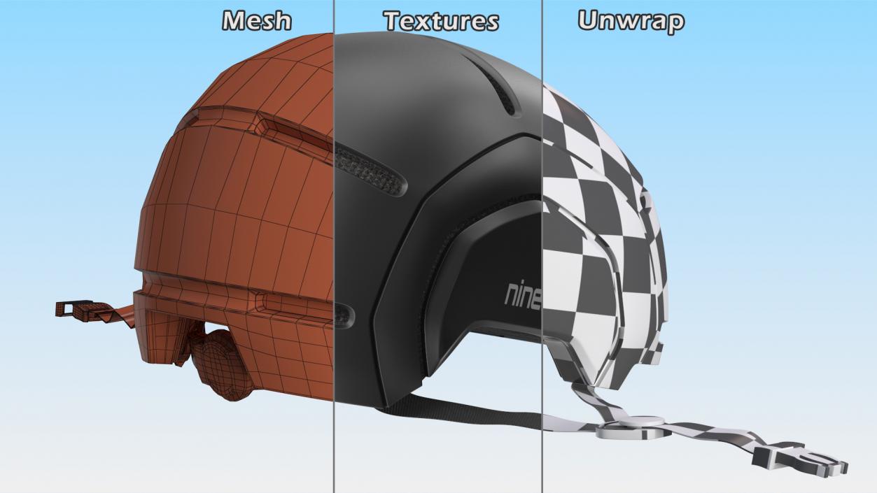 Segway Helmet Black Rest 3D model