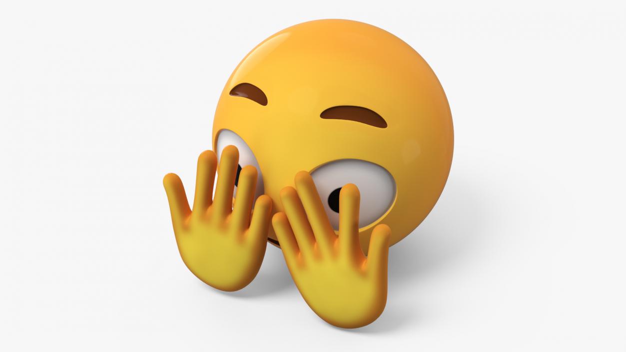 3D model Emoji Peeking Face 2