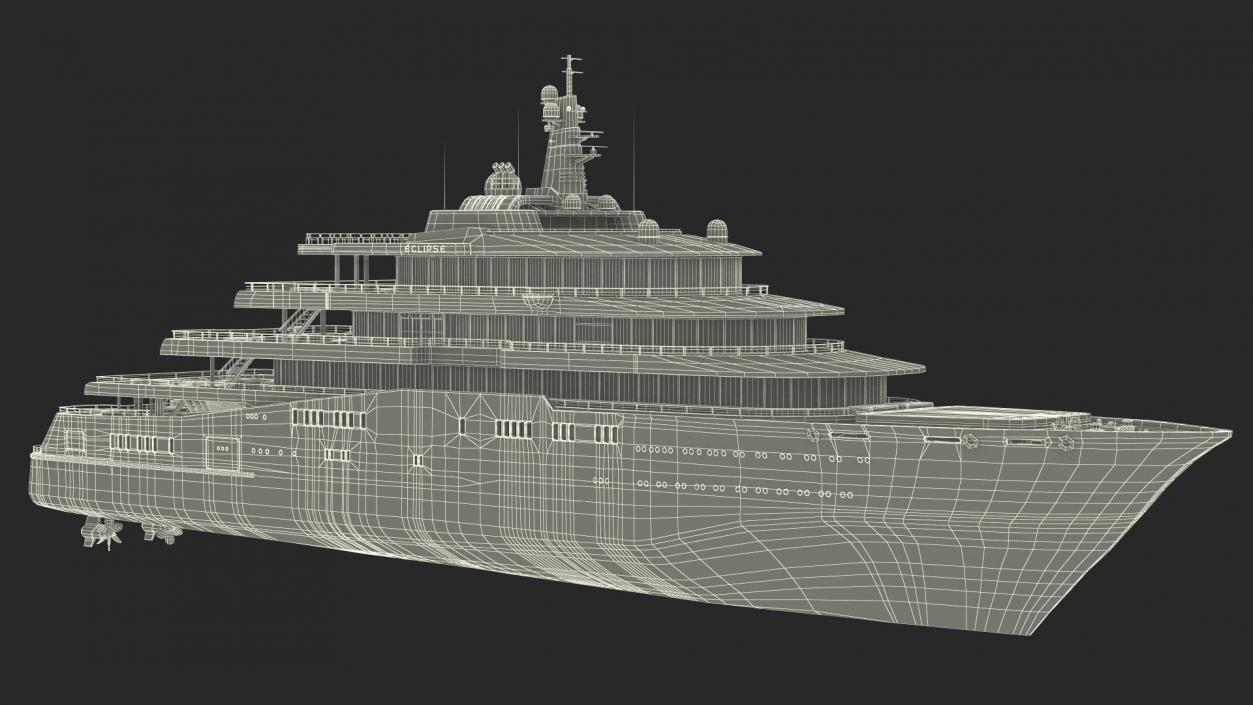 Eclipse Super Yacht 3D model