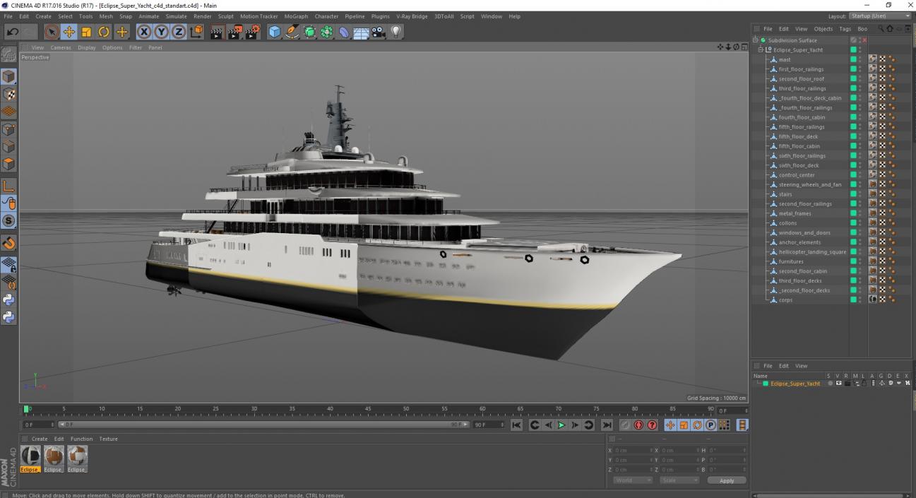 Eclipse Super Yacht 3D model