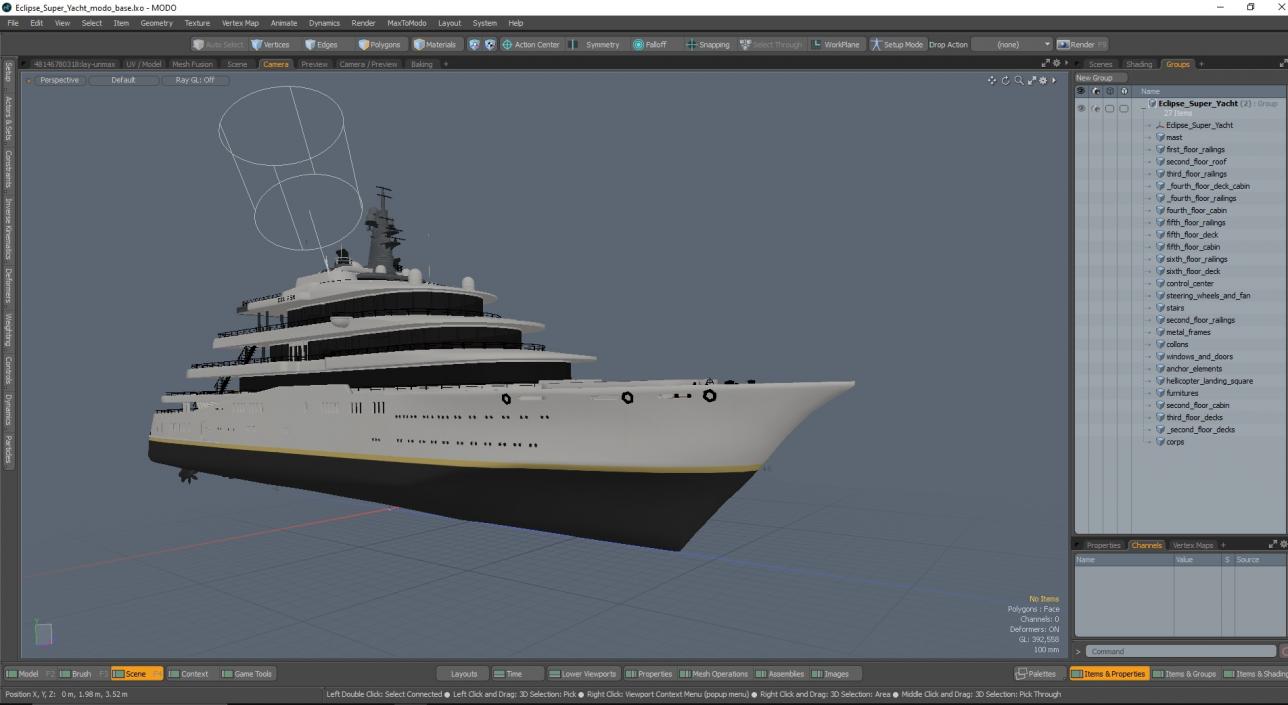 Eclipse Super Yacht 3D model