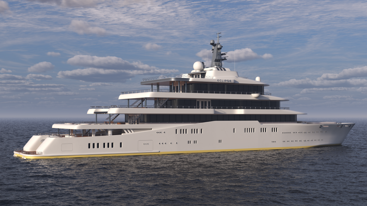 Eclipse Super Yacht 3D model