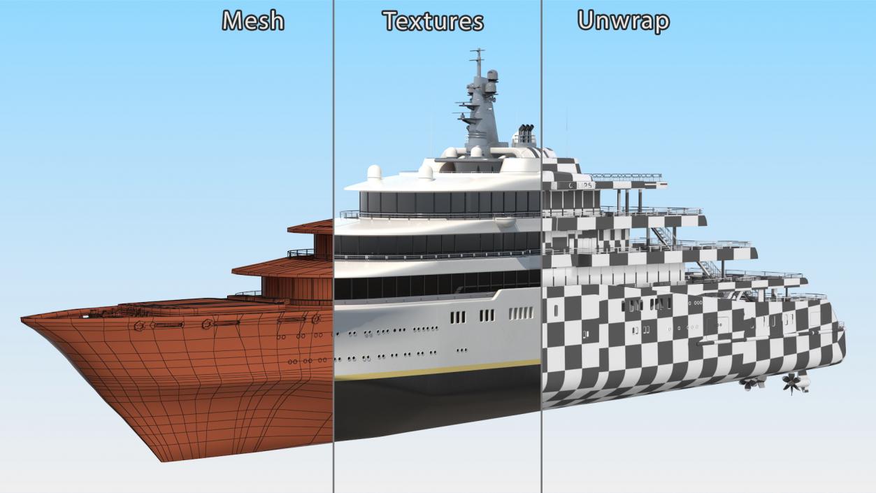 Eclipse Super Yacht 3D model