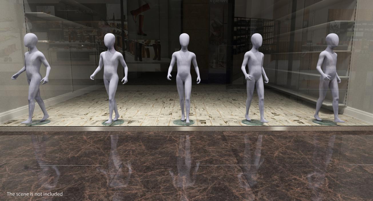 3D model Rigged Mannequins Collection 2