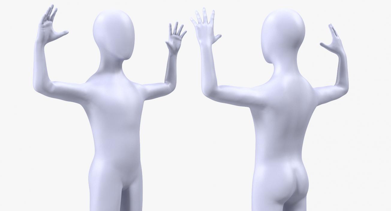 3D model Rigged Mannequins Collection 2