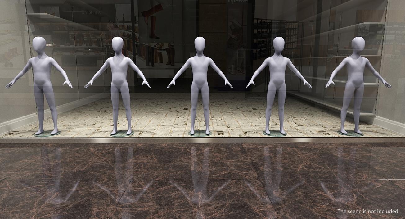 3D model Rigged Mannequins Collection 2