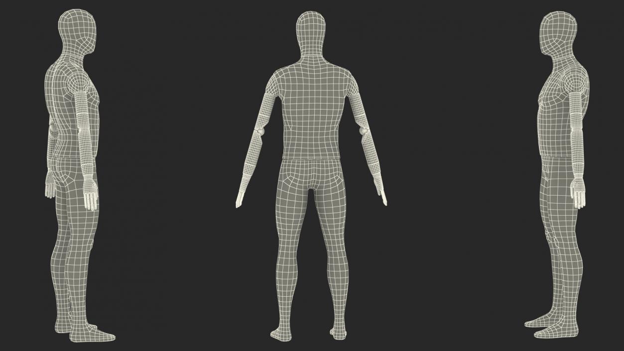 3D model Rigged Mannequins Collection 2