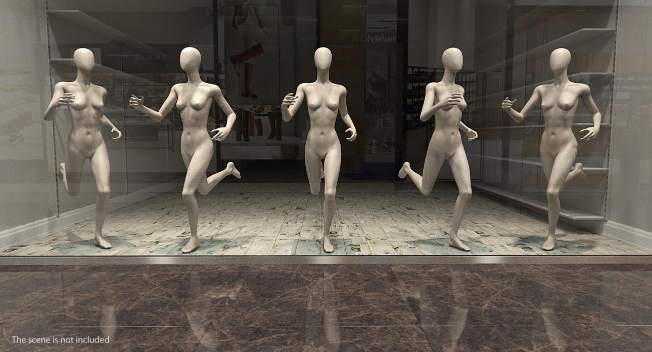 3D model Rigged Mannequins Collection 2