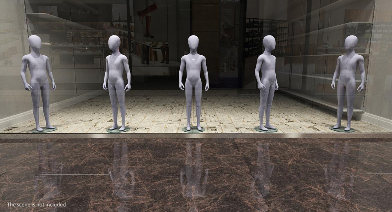 3D model Rigged Mannequins Collection 2