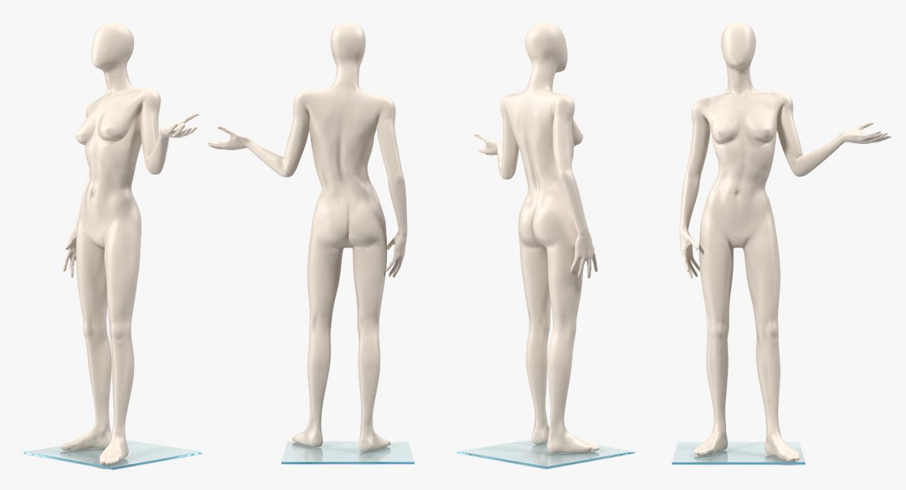 3D model Rigged Mannequins Collection 2