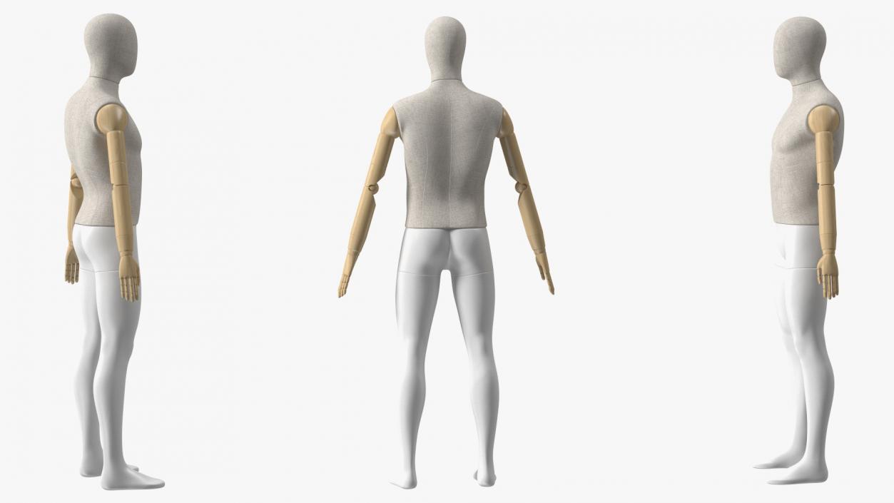 3D model Rigged Mannequins Collection 2