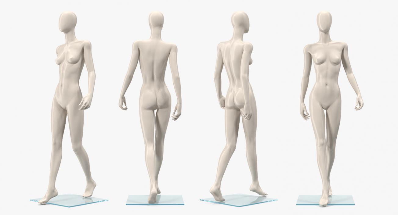 3D model Rigged Mannequins Collection 2