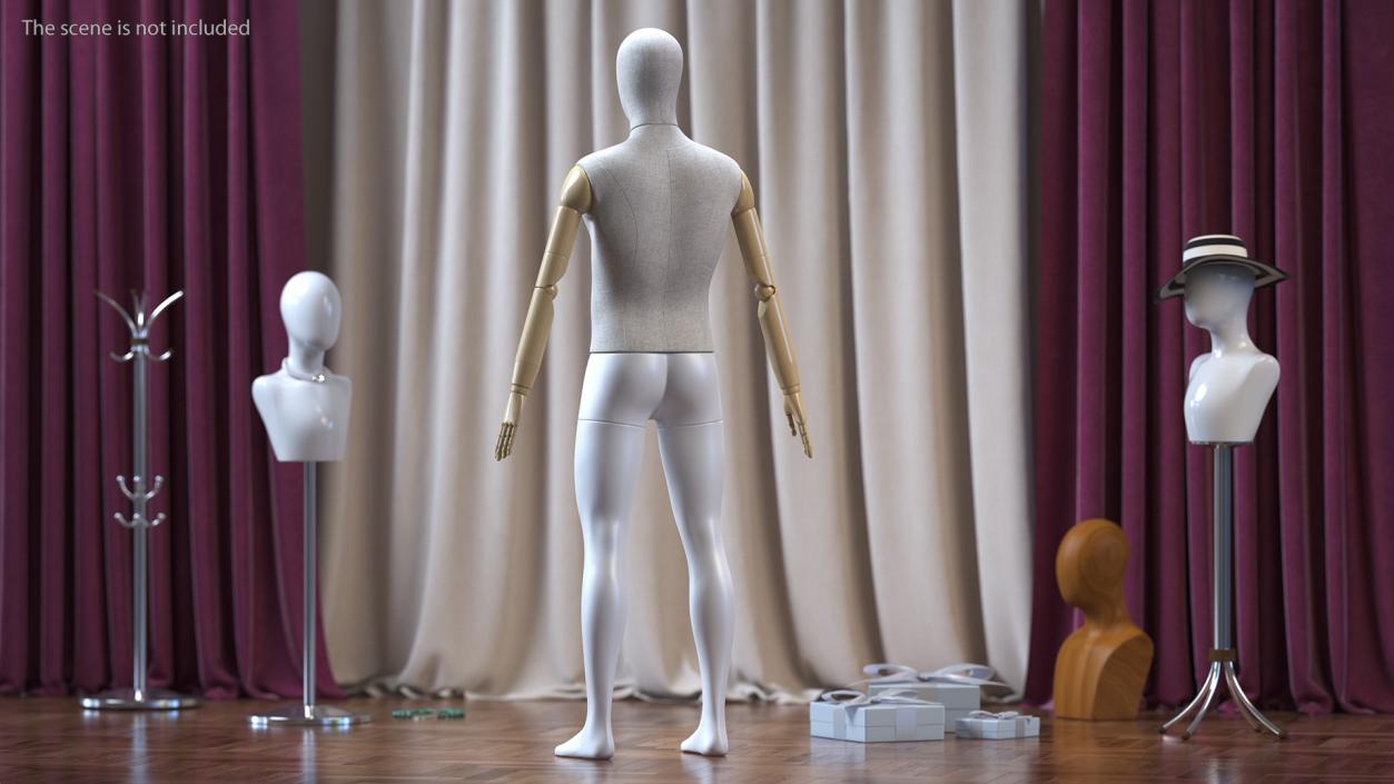 3D model Rigged Mannequins Collection 2