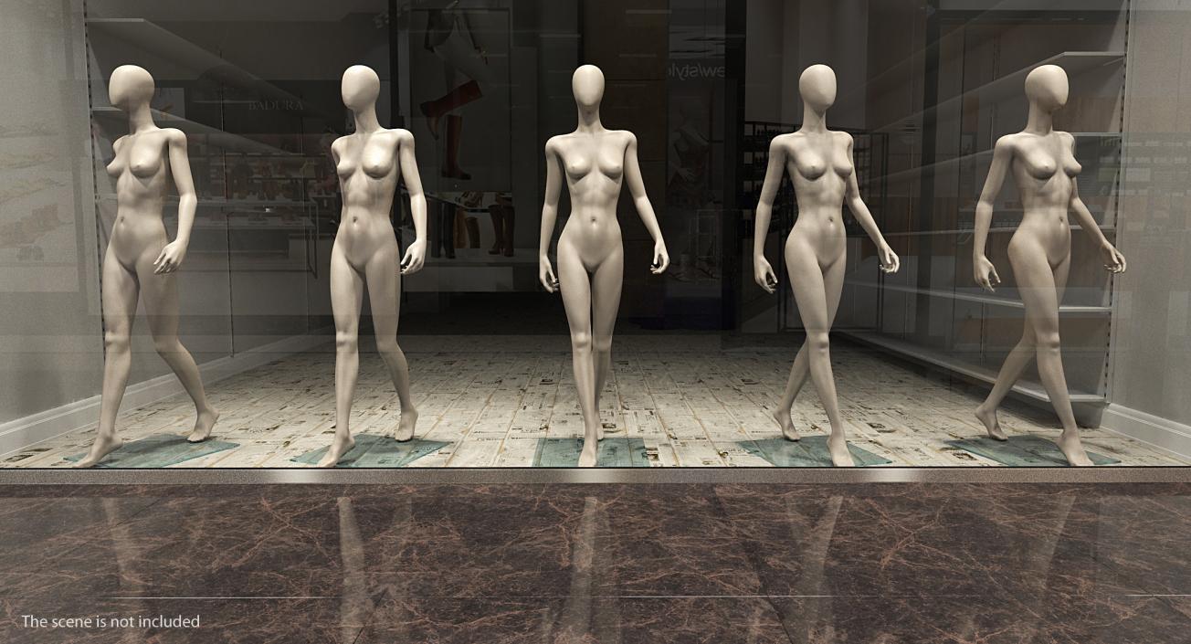 3D model Rigged Mannequins Collection 2