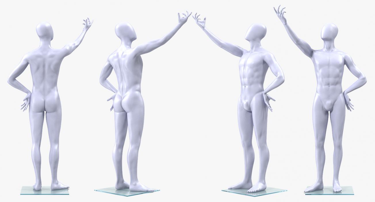 3D model Rigged Mannequins Collection 2