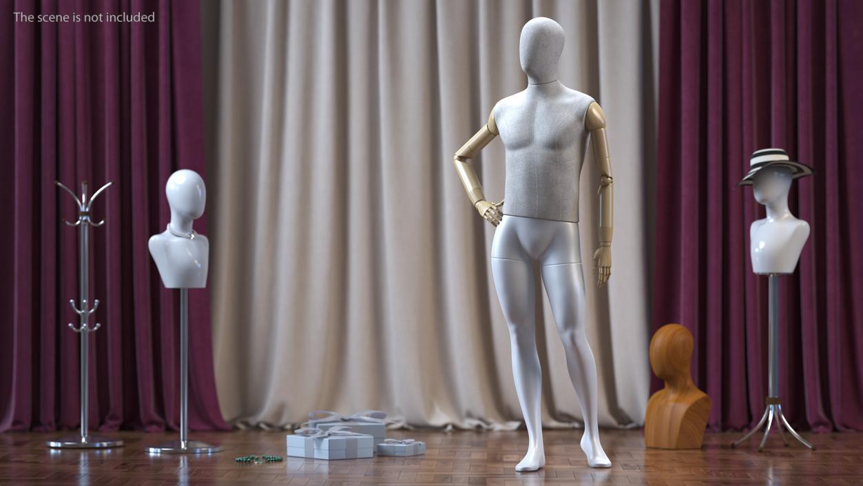 3D model Rigged Mannequins Collection 2