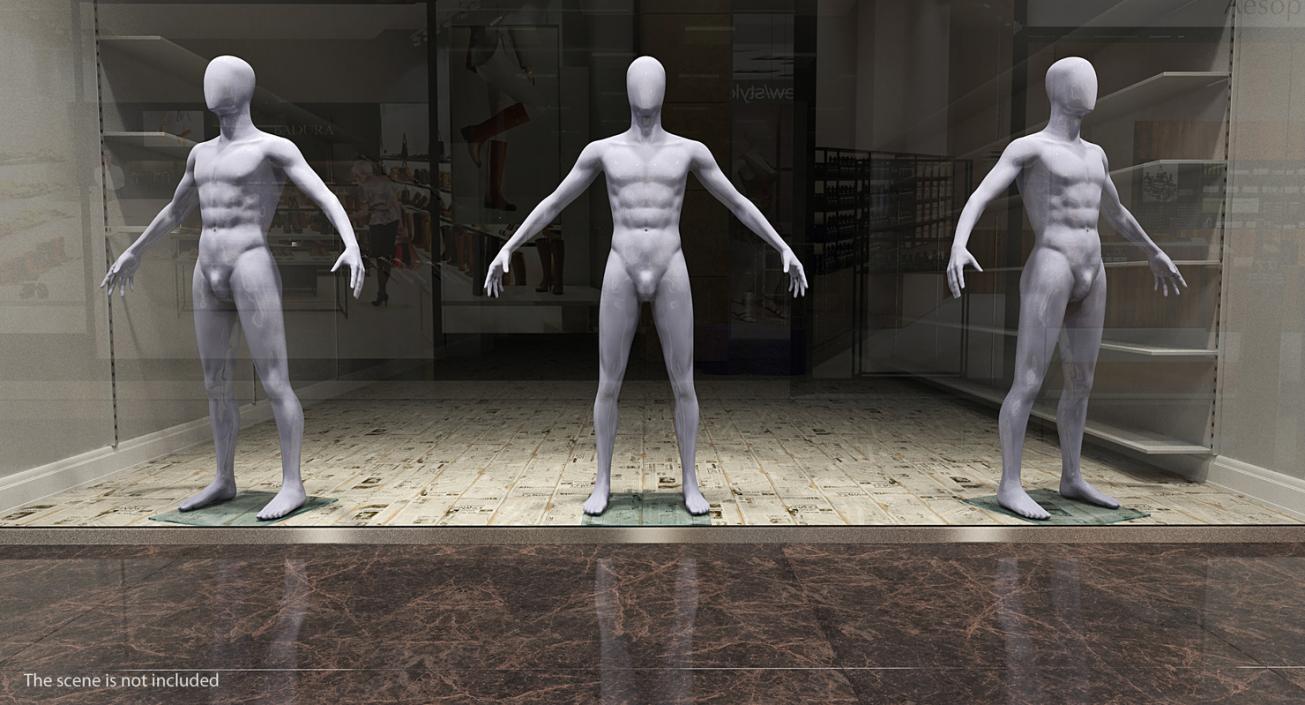 3D model Rigged Mannequins Collection 2