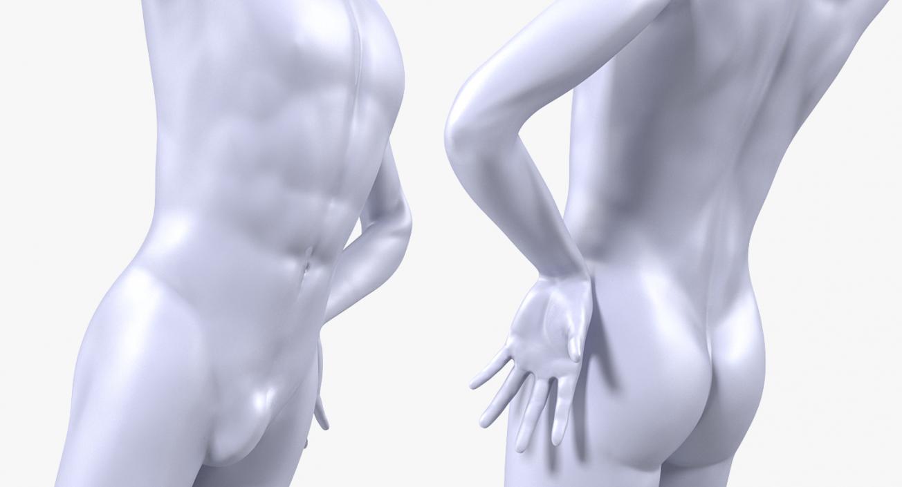 3D model Rigged Mannequins Collection 2