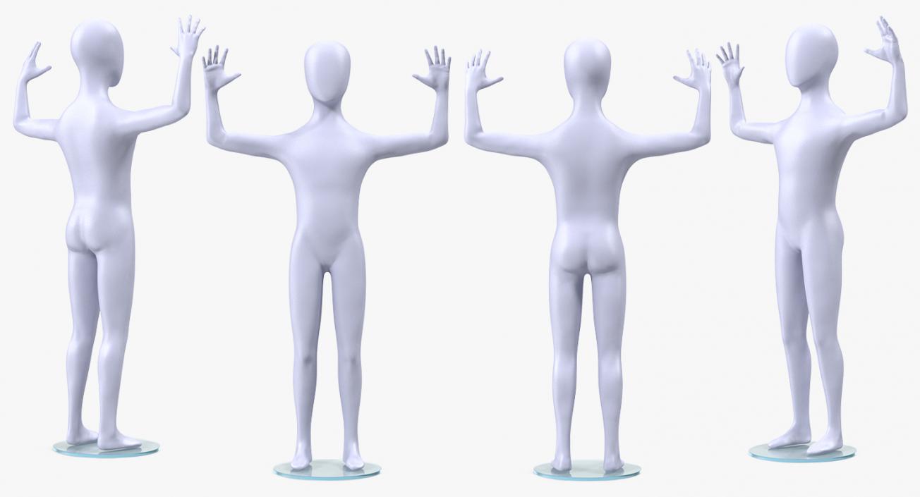 3D model Rigged Mannequins Collection 2