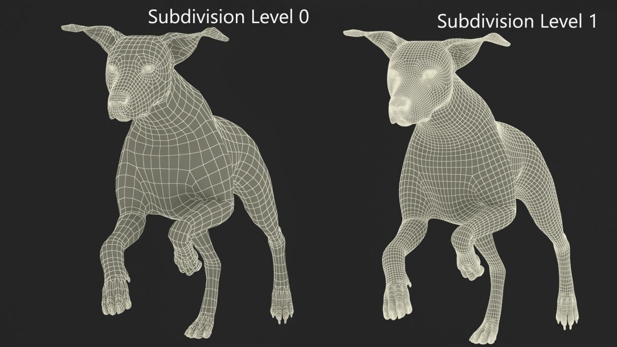 3D model Running Dalmatian Dog Fur