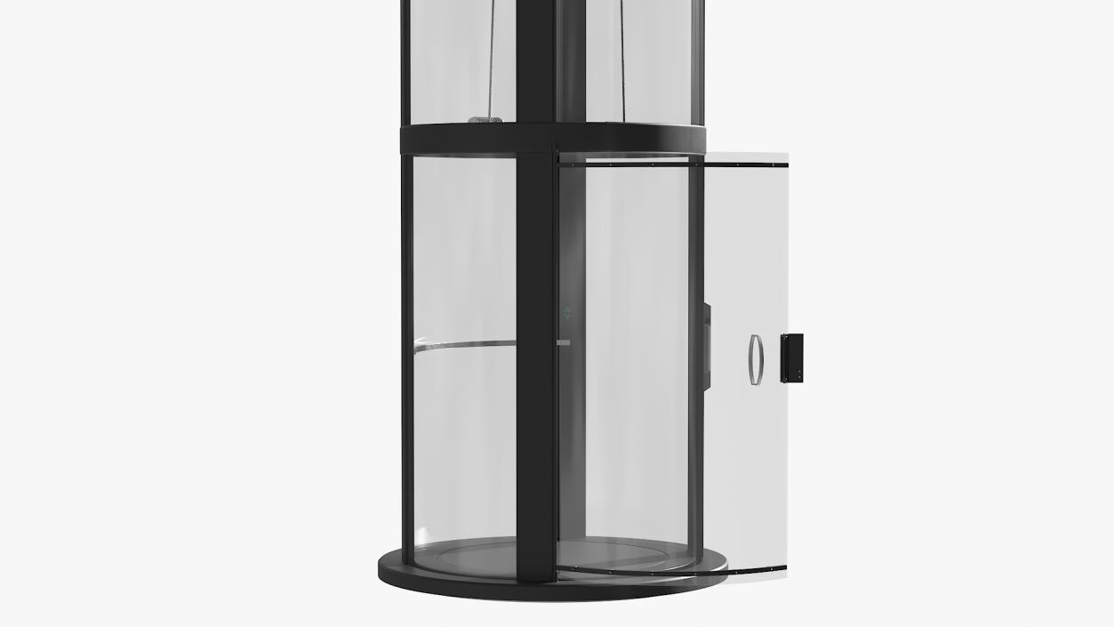 3D Tiny Glass Lift Black