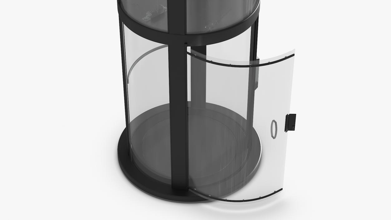 3D Tiny Glass Lift Black