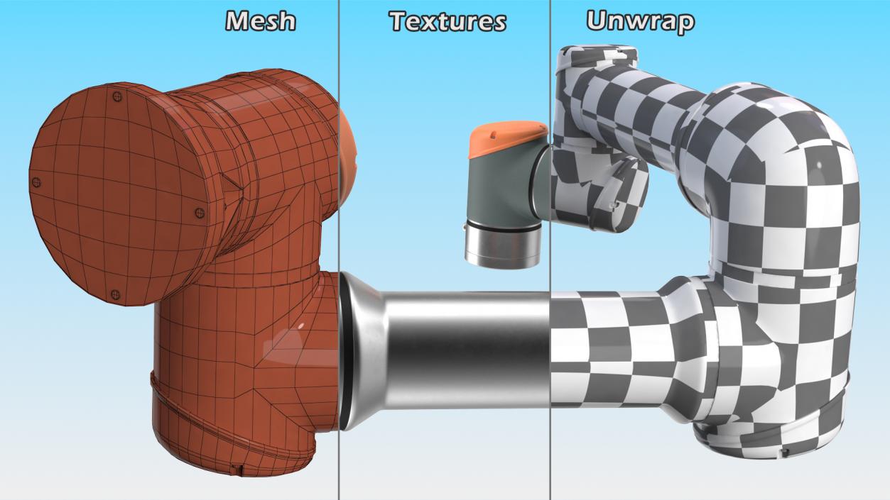 3D Lightweight Industrial Robot model