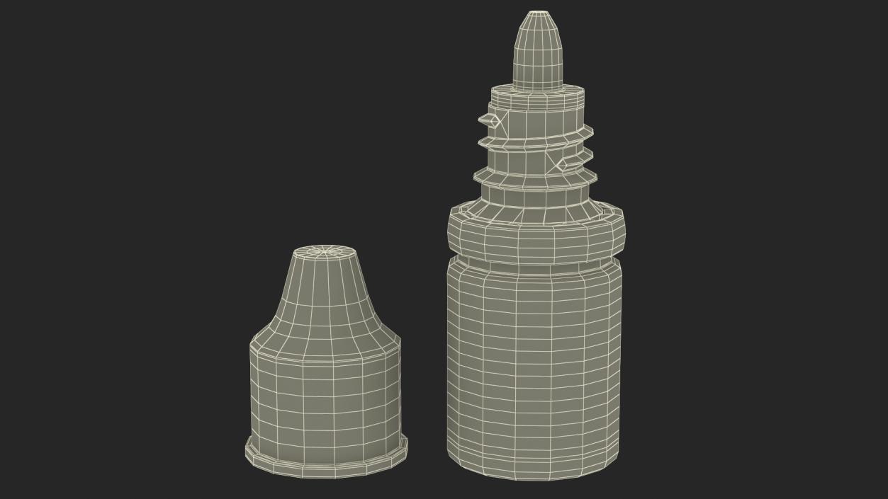 Medical Drops Bottle 5ml 3D model