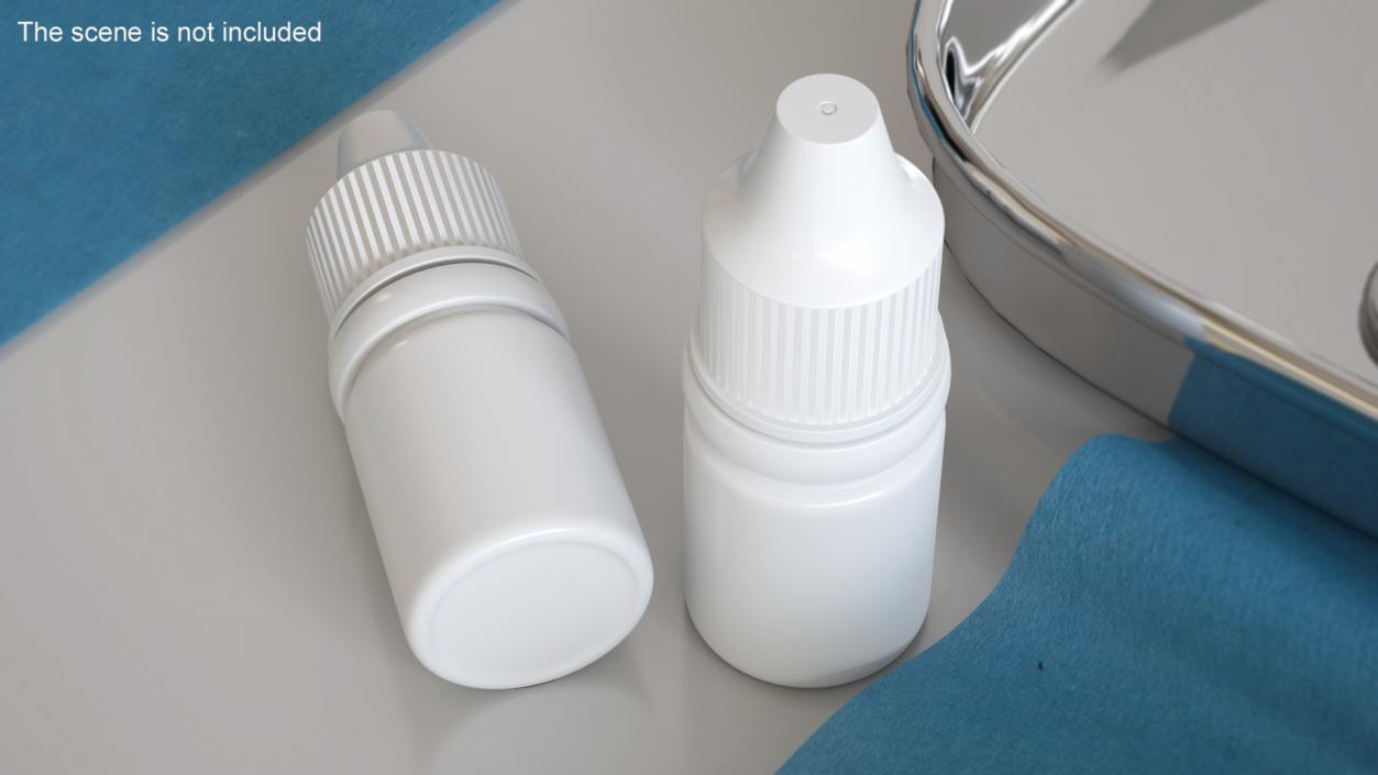 Medical Drops Bottle 5ml 3D model