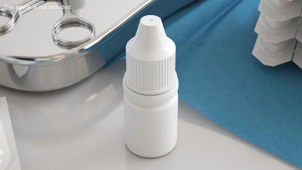 Medical Drops Bottle 5ml 3D model