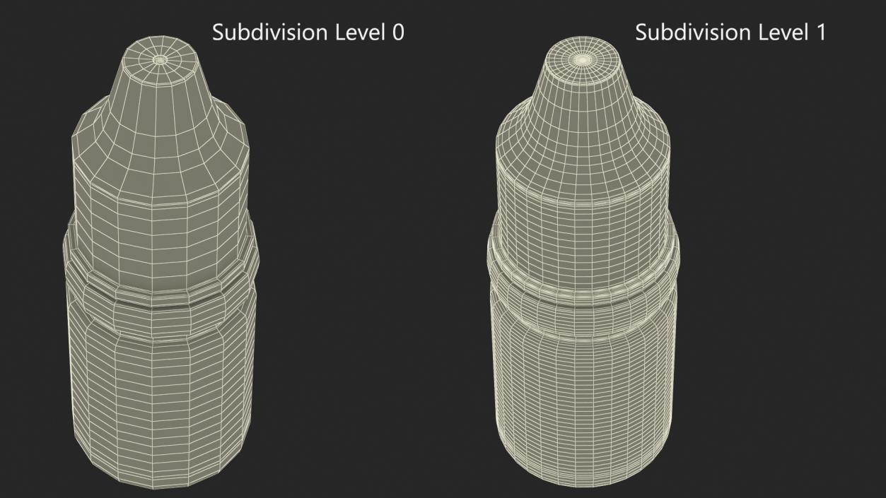 Medical Drops Bottle 5ml 3D model