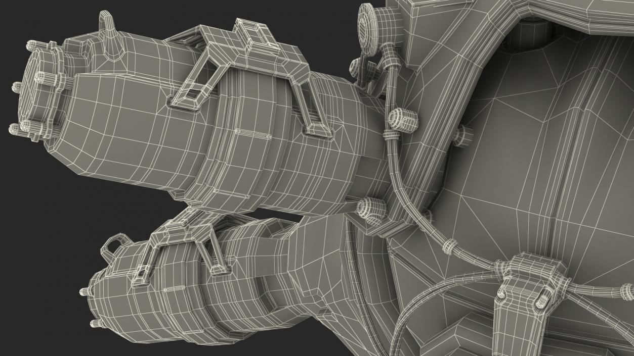 3D model Sci Fi Nuclear Reactor with Energy Cells