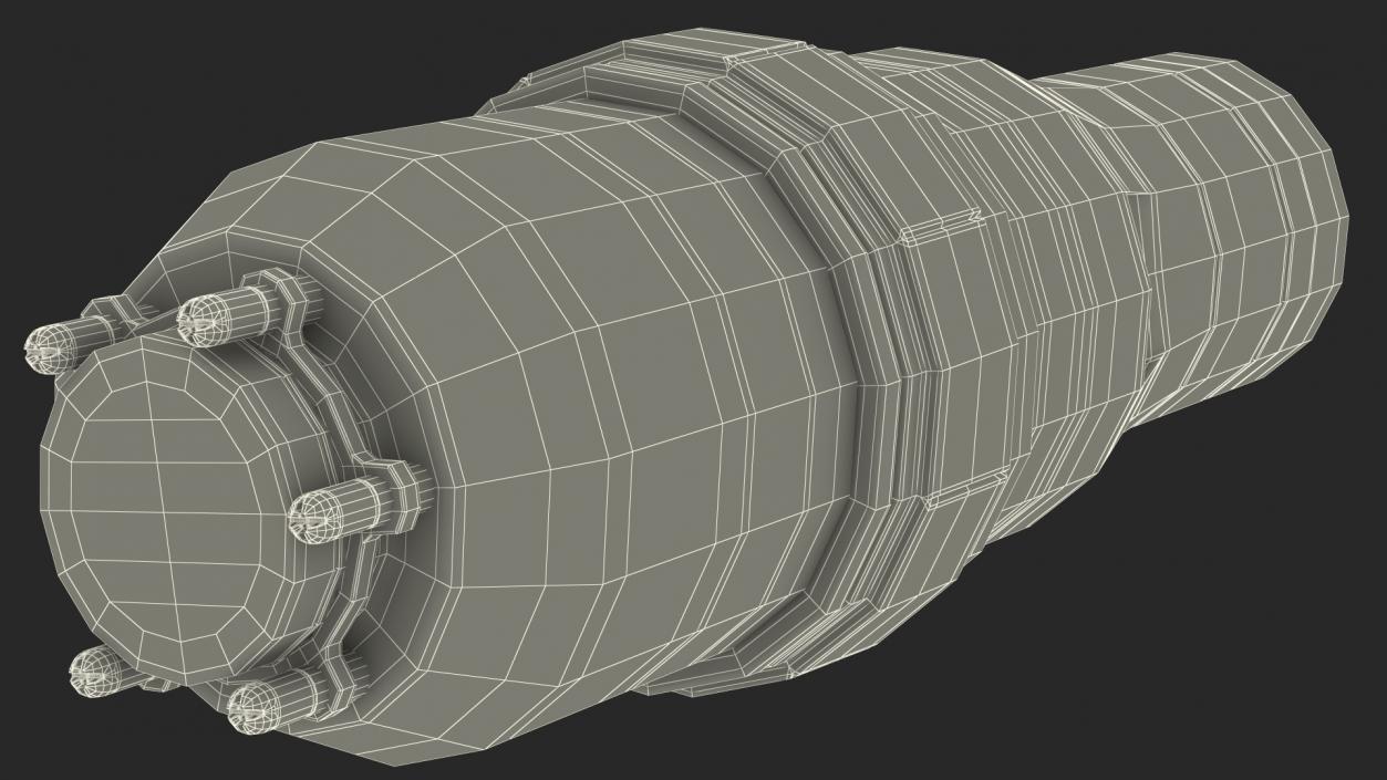 3D model Sci Fi Nuclear Reactor with Energy Cells