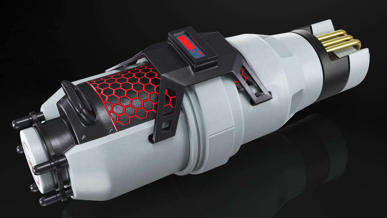 3D model Sci Fi Nuclear Reactor with Energy Cells