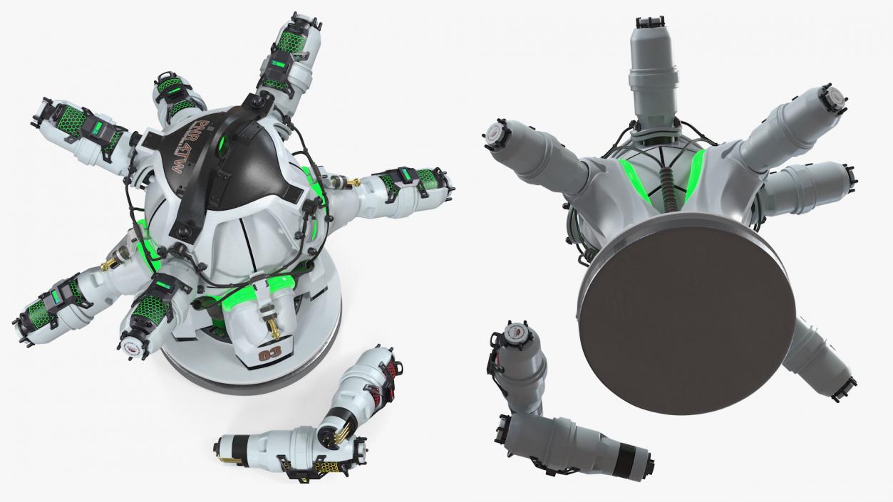 3D model Sci Fi Nuclear Reactor with Energy Cells