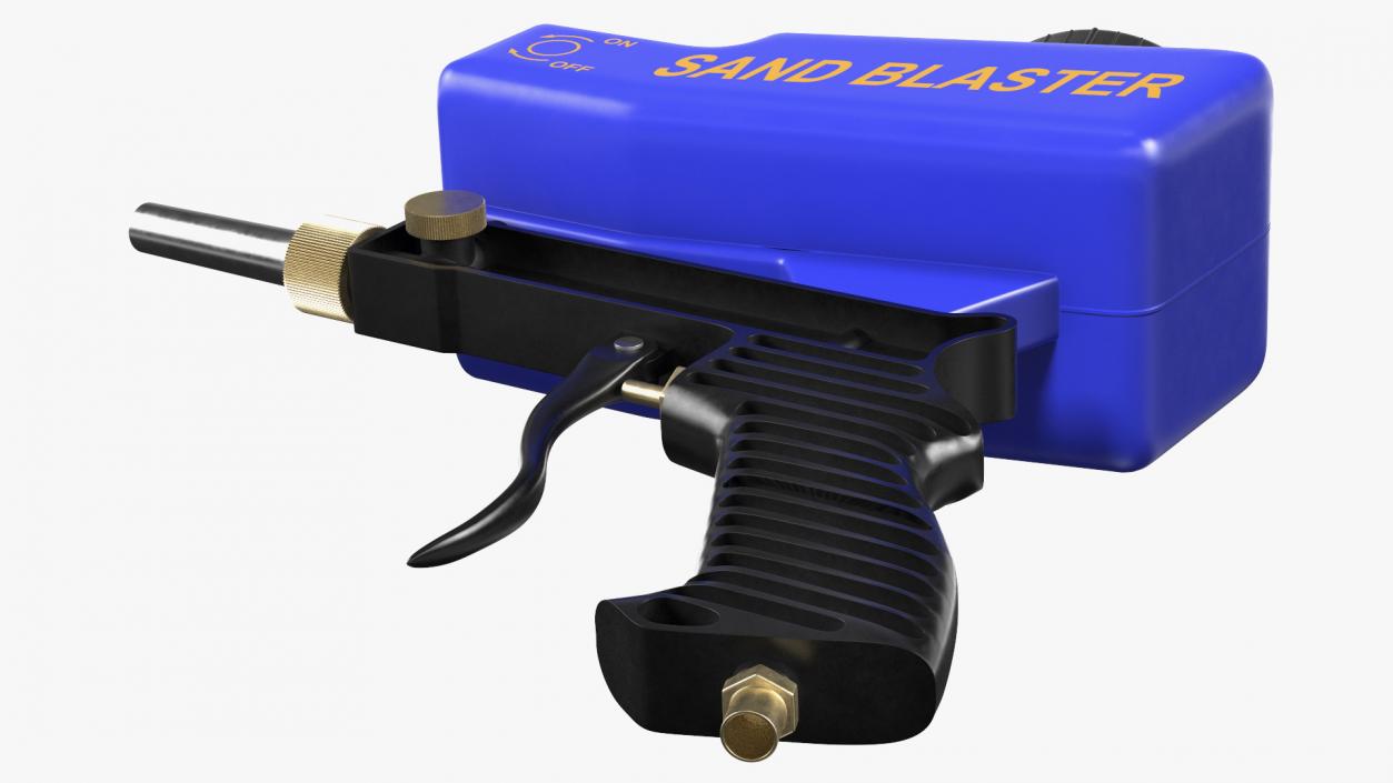 Lematec Sand Blaster Gun Blue 3D model