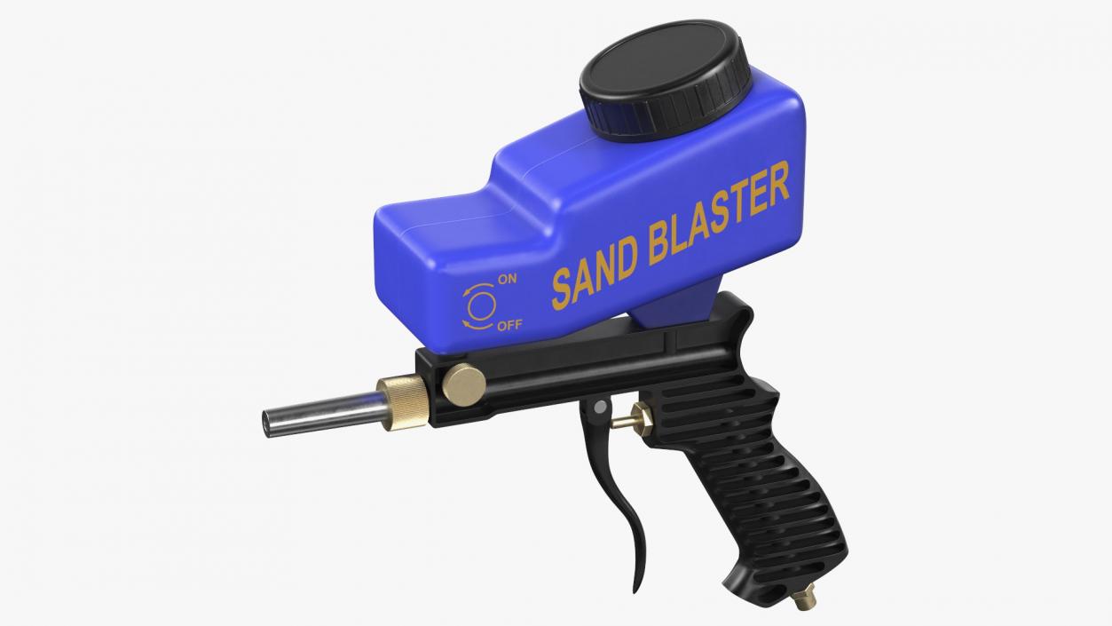 Lematec Sand Blaster Gun Blue 3D model