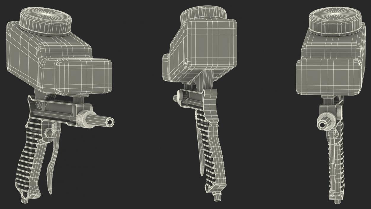 Lematec Sand Blaster Gun Blue 3D model