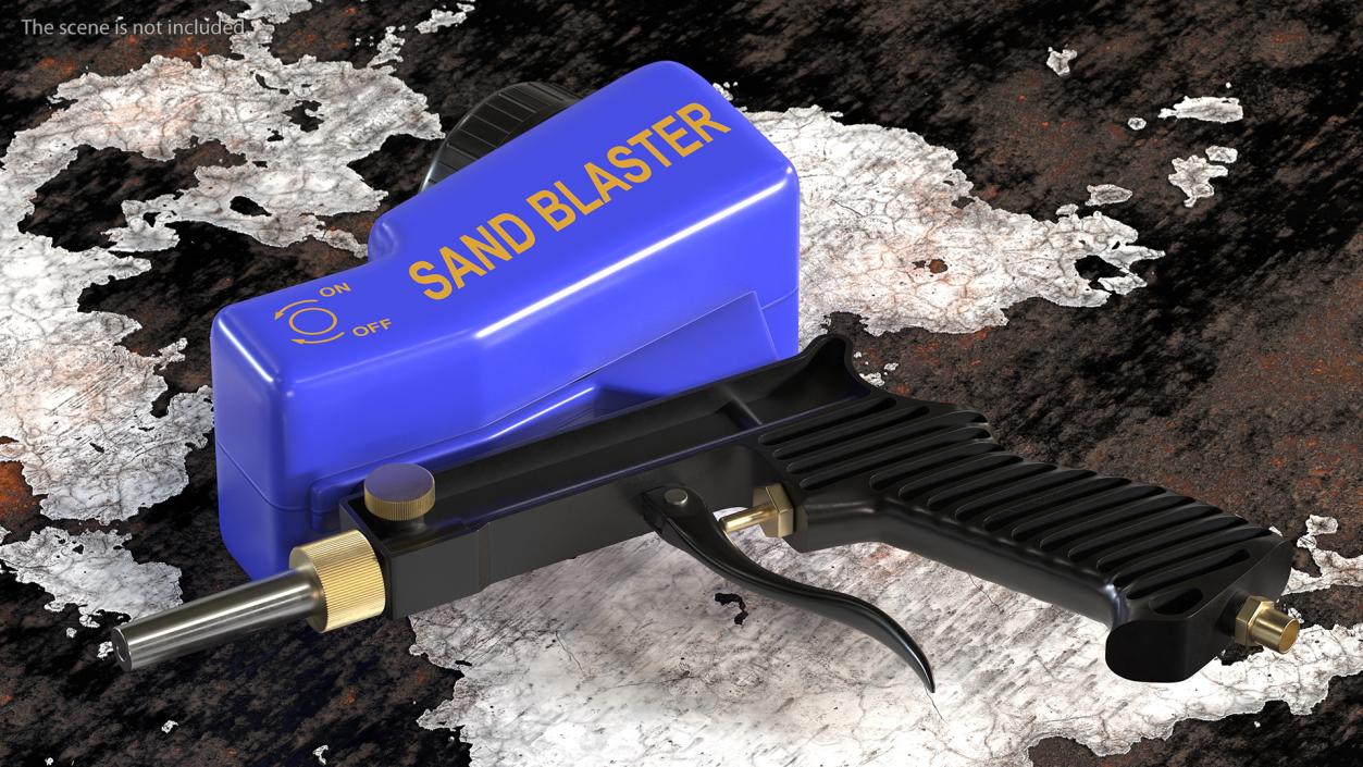 Lematec Sand Blaster Gun Blue 3D model