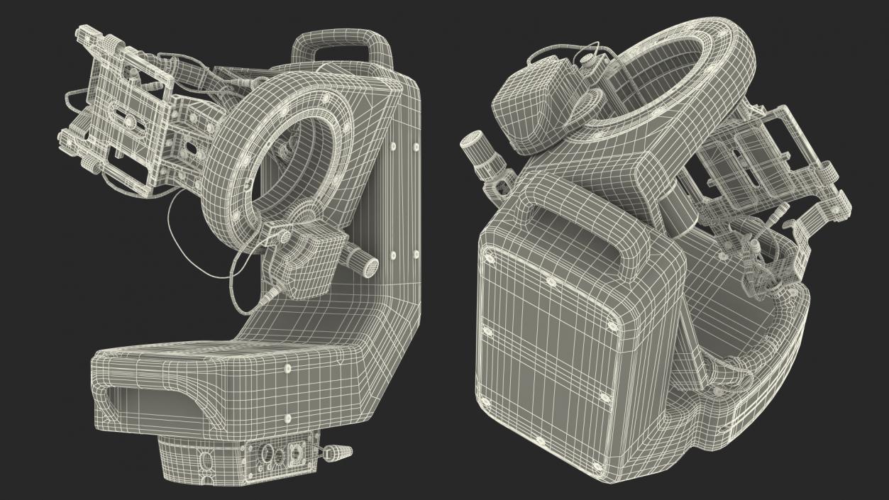 3D Robotic Camera System Canon CR S700R Rigged model