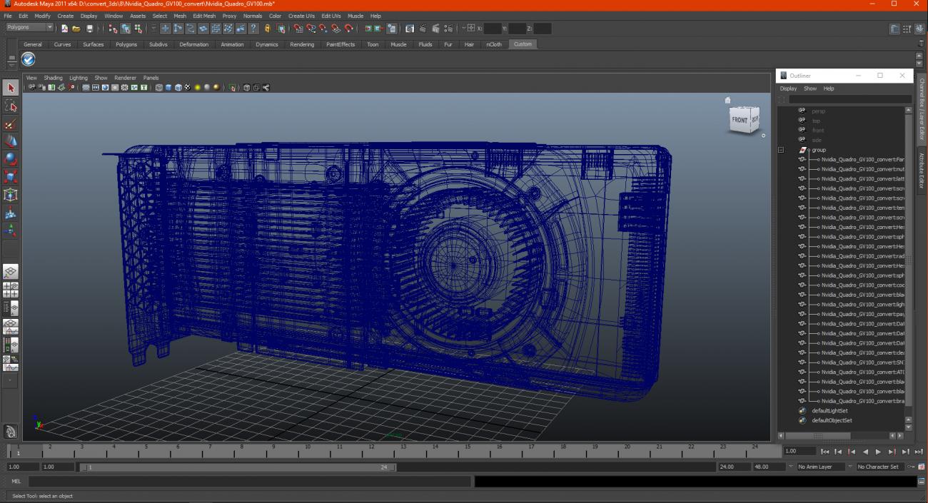 Nvidia Quadro GV100 3D model