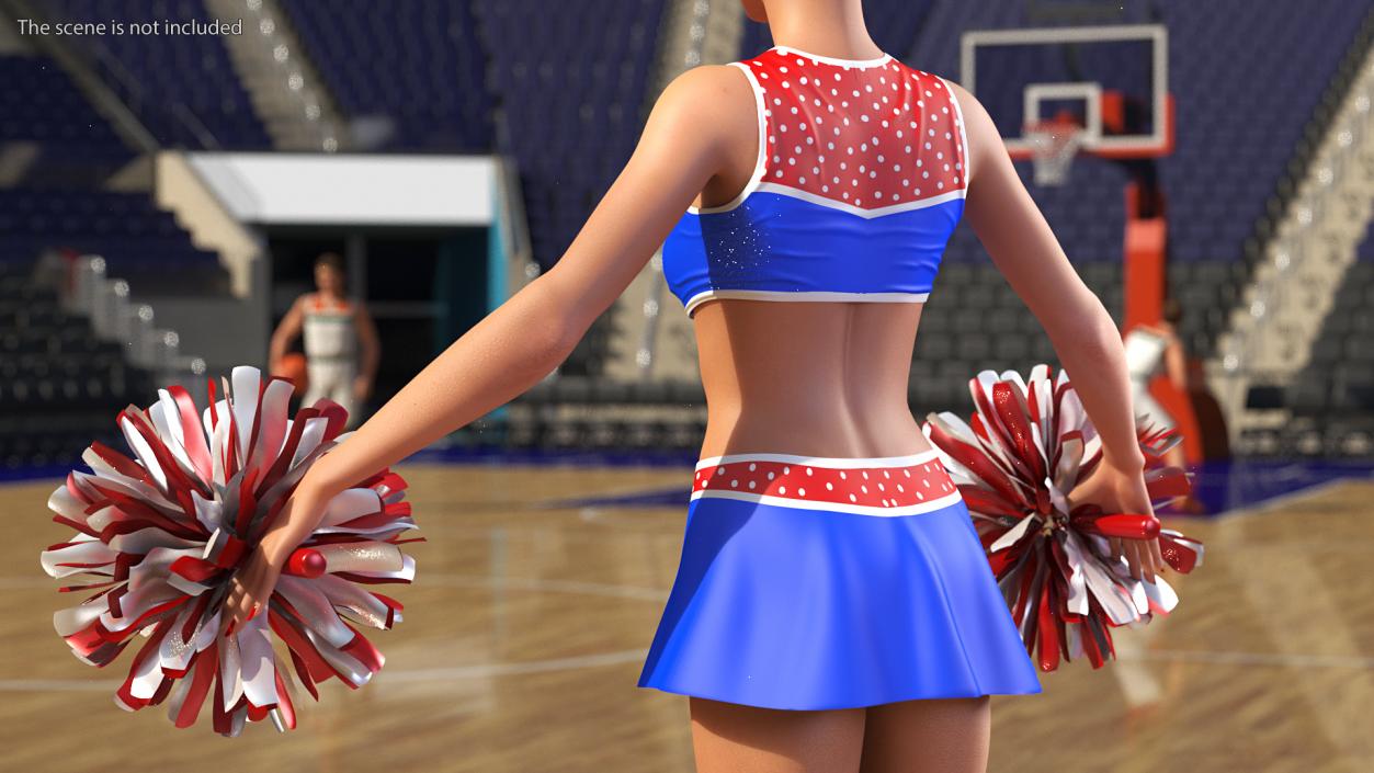 Cheerleader Outfit Set 3D