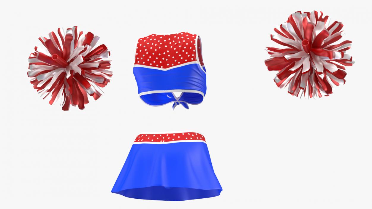 Cheerleader Outfit Set 3D