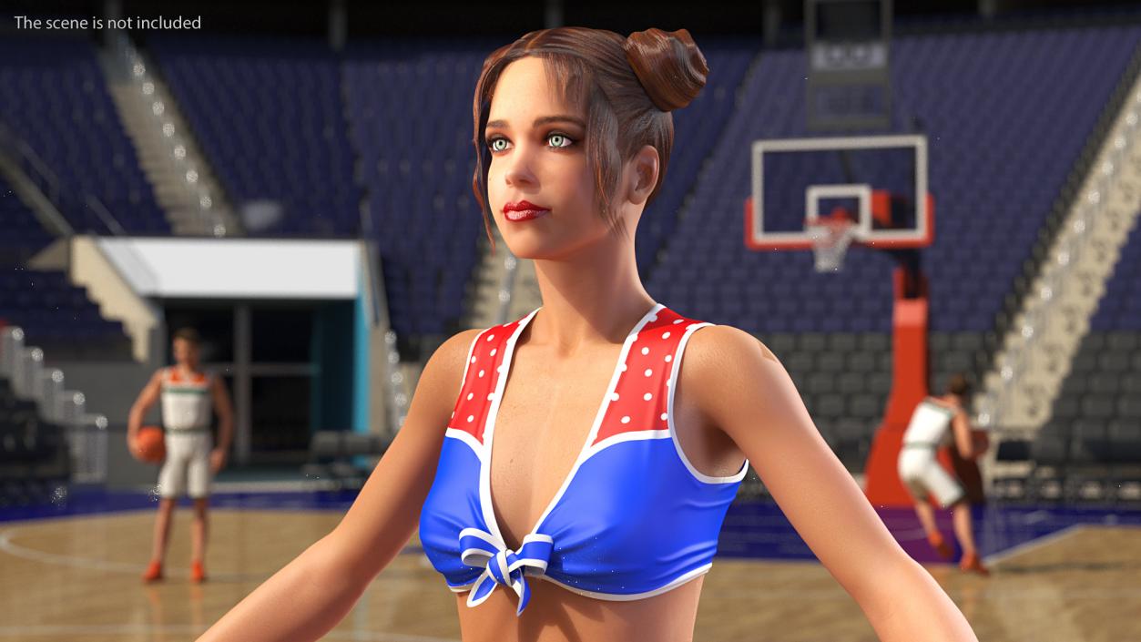 Cheerleader Outfit Set 3D